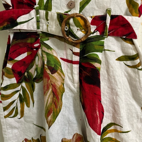 Maison d’Amelie floral linen romper XS - Picture 4 of 6